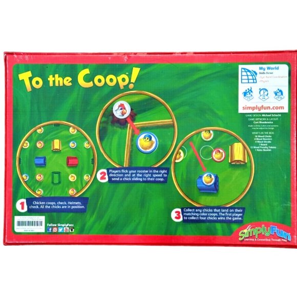 NEW To the Coop Game by SimplyFun Learning Coordination Ages 6+ 2016 Chickens!! - Picture 5 of 9